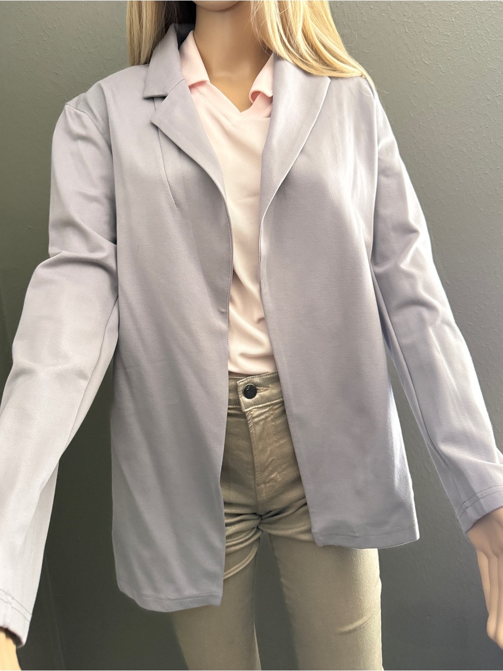 Women's Lavender Open-Front Blazer Jacket